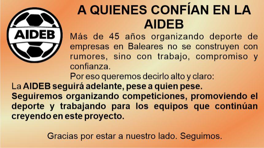 COMUNICADO AIDEB